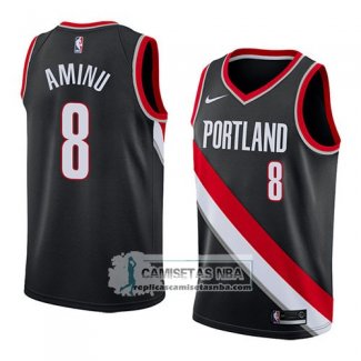 Camiseta Blazers Al Farouq Aminu Icon 2018 Negro