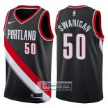 Camiseta Blazers Caleb Swanigan Icon 2017-18 Negro