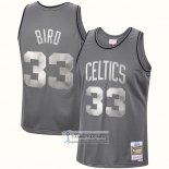 Camiseta Boston Celtics Larry Bird NO 33 Mitchell & Ness 1985-86 Gris