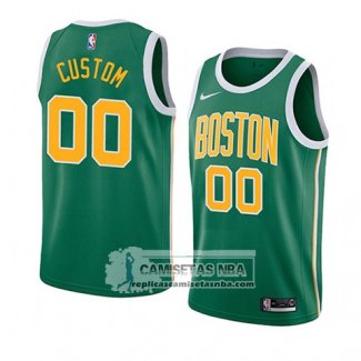 Camiseta Boston Celtics Personalizada Earned 2018-19 Verde