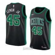 Camiseta Boston Celtics Walter Lemon Jr Statement 2018 Negro.