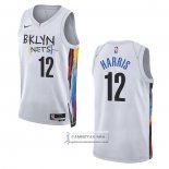 Camiseta Brooklyn Nets Joe Harris NO 12 Ciudad 2022-23 Blanco