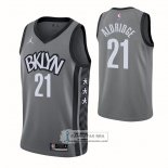 Camiseta Brooklyn Nets Lamarcus Aldridge NO 21 Statement 2021 Gris