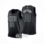 Camiseta Brooklyn Nets Personalizada Statement 2024-25 Negro