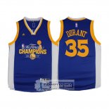 Camiseta Campeon Final Warriors Durant 2017 Azul