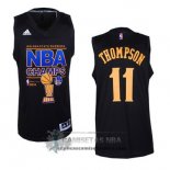 Camiseta Campeon Final Warriors Thompson 2015 Negro