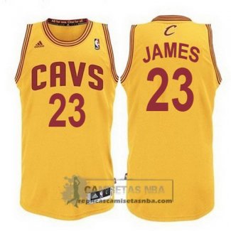 Camiseta Cavaliers James Amarillo