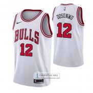 Camiseta Chicago Bulls Ayo Dosunmu NO 12 Association 2021 Blanco