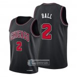 Camiseta Chicago Bulls Lonzo Ball NO 2 Statement 2021 Negro