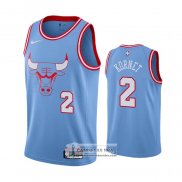Camiseta Chicago Bulls Luke Kornet Ciudad Azul