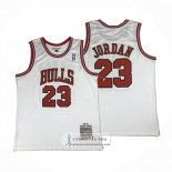 Camiseta Chicago Bulls Michael Jordan NO 23 Autentico 1997-98 Blanco