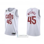 Camiseta Cleveland Cavaliers Donovan Mitchell NO 45 Association 2022-23 Blanco