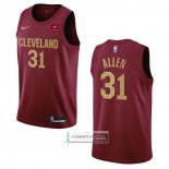 Camiseta Cleveland Cavaliers Jarrett Allen NO 31 Icon 2022-23 Rojo