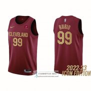 Camiseta Cleveland Cavaliers Ricky Rubio NO 99 Icon 2022-23 Rojo