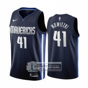 Camiseta Dallas Mavericks Dirk Nowitzki Statement 2019-20 Azul