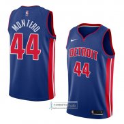 Camiseta Detroit Pistons Luis Montero Icon 2018 Azul