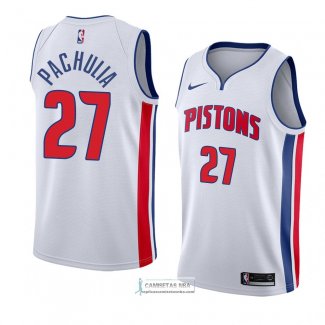 Camiseta Detroit Pistons Zaza Pachulia Association 2018 Blanco