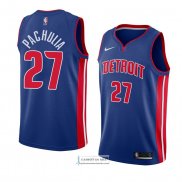 Camiseta Detroit Pistons Zaza Pachulia Icon 2018 Azul