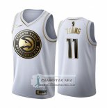 Camiseta Golden Edition Atlanta Hawks Trae Young 2019-20 Blanco