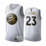 Camiseta Golden Edition Toronto Raptors Fred Vanvleet Blanco