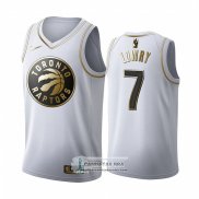 Camiseta Golden Edition Toronto Raptors Kyle Lowry Blanco