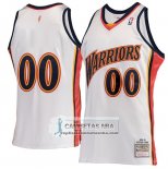 Camiseta Golden State Warriors Personalizada Hardwood Classics 2009-10 Blanco