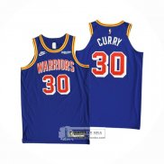 Camiseta Golden State Warriors Stephen Curry NO 30 Classic 2021-22 Autentico Azul