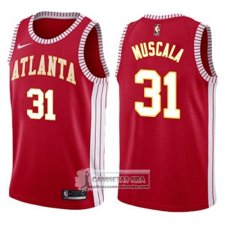 Camiseta Hawks Mike Muscala Classic 2017-18 Rojo