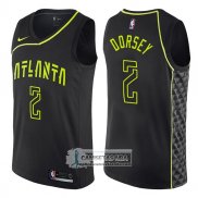 Camiseta Hawks Tyler Dorsey Ciudad 2017-18 Negro