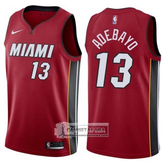 Camiseta Heat Bam Adebayo Statement 2017-18 Rojo