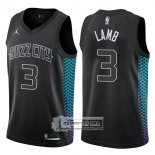 Camiseta Hornets Jeremy Lamb Ciudad 2017-18 Negro