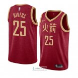 Camiseta Houston Rockets Austin Rivers Ciudad 2018-19 Rojo