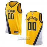 Camiseta Indiana Pacers Bennedict Mathurin NO 00 Statement 2022-23 Amarillo