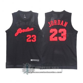 Camiseta Jordan Negro Rojo