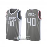 Camiseta Los Angeles Clippers Ivica Zubac Earned 2020-21 Gris