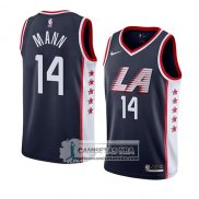 Camiseta Los Angeles Clippers Terance Mann Ciudad 2019 Azul