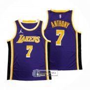 Camiseta Los Angeles Lakers Carmelo Anthony NO 7 Statement 2020-21 Violeta