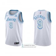 Camiseta Los Angeles Lakers Kent Bazemore NO 9 Ciudad 2021-22 Blanco