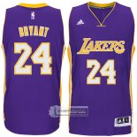 Camiseta Los Angeles Lakers Kobe Bryant NO 24 Violeta