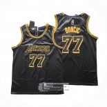 Camiseta Los Angeles Lakers Luka Doncic NO 77 2024-25 Negro