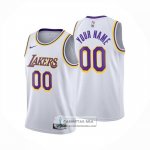 Camiseta Los Angeles Lakers Personalizada Association 2024-25 Blanco
