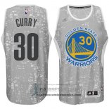 Camiseta Luces de la Ciudad Warriors Curry Gris