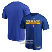 Camiseta Manga Corta Golden State Warriors Practice Performance 2022-23 Azul