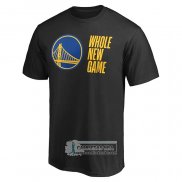 Camiseta Manga Corta Golden State Warriors Whole New Game Negro