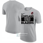Camiseta Manga Corta Portland Trail Blazers Gris