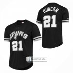 Camiseta Manga Corta San Antonio Spurs Tim Duncan NO 21 Negro