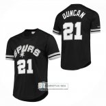 Camiseta Manga Corta San Antonio Spurs Tim Duncan NO 21 Negro