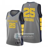 Camiseta Memphis Grizzlies Chandler Parsons Ciudad Edition Gris