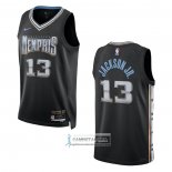 Camiseta Memphis Grizzlies Jaren Jackson JR. NO 13 Ciudad 2022-23 Negro
