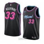 Camiseta Miami Heat Alonzo Mourning Ciudad 2018-19 Negro